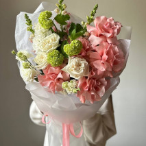 Авторский букет с французскими розами №62 Авторский букет с французскими розами №62