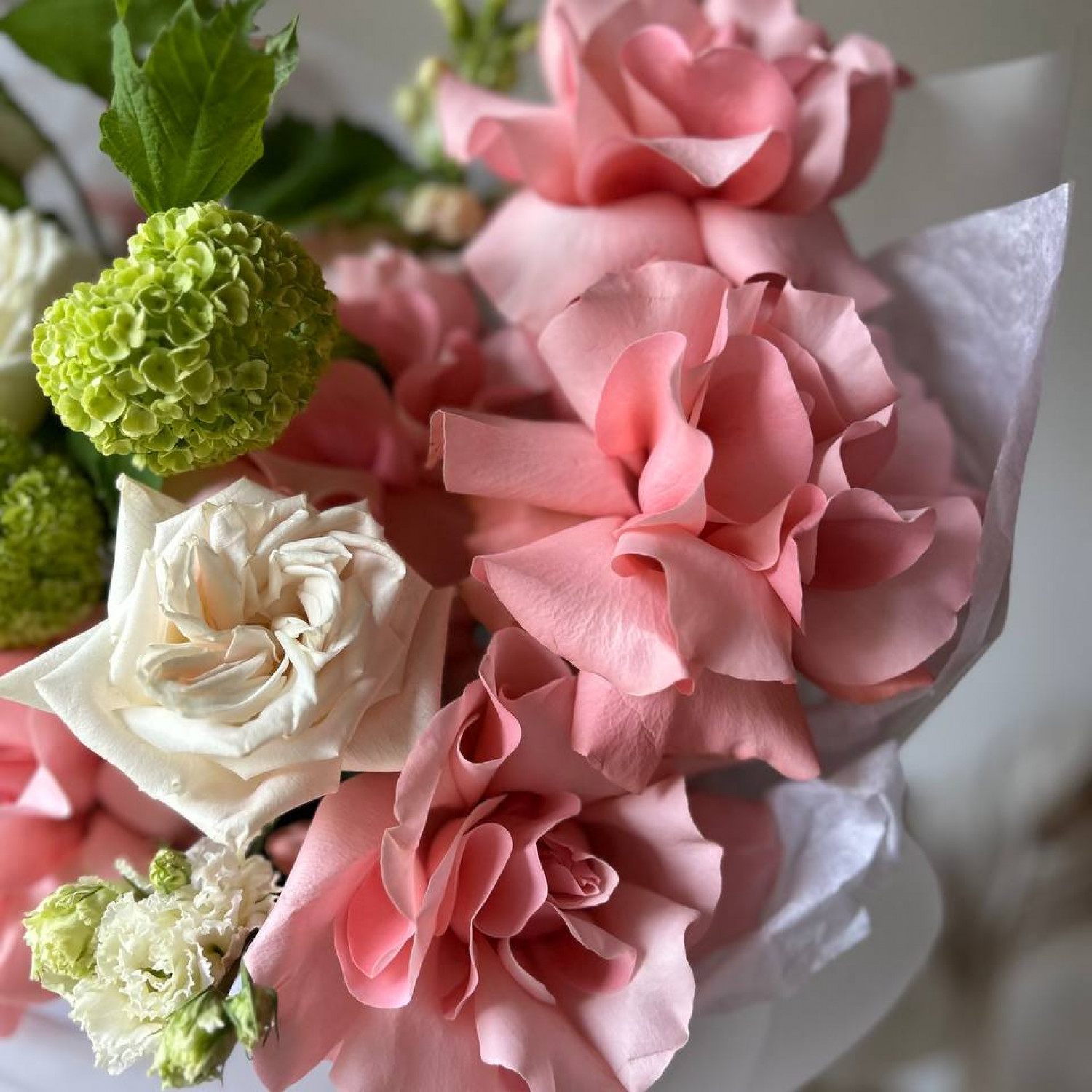 Авторский букет с французскими розами №62