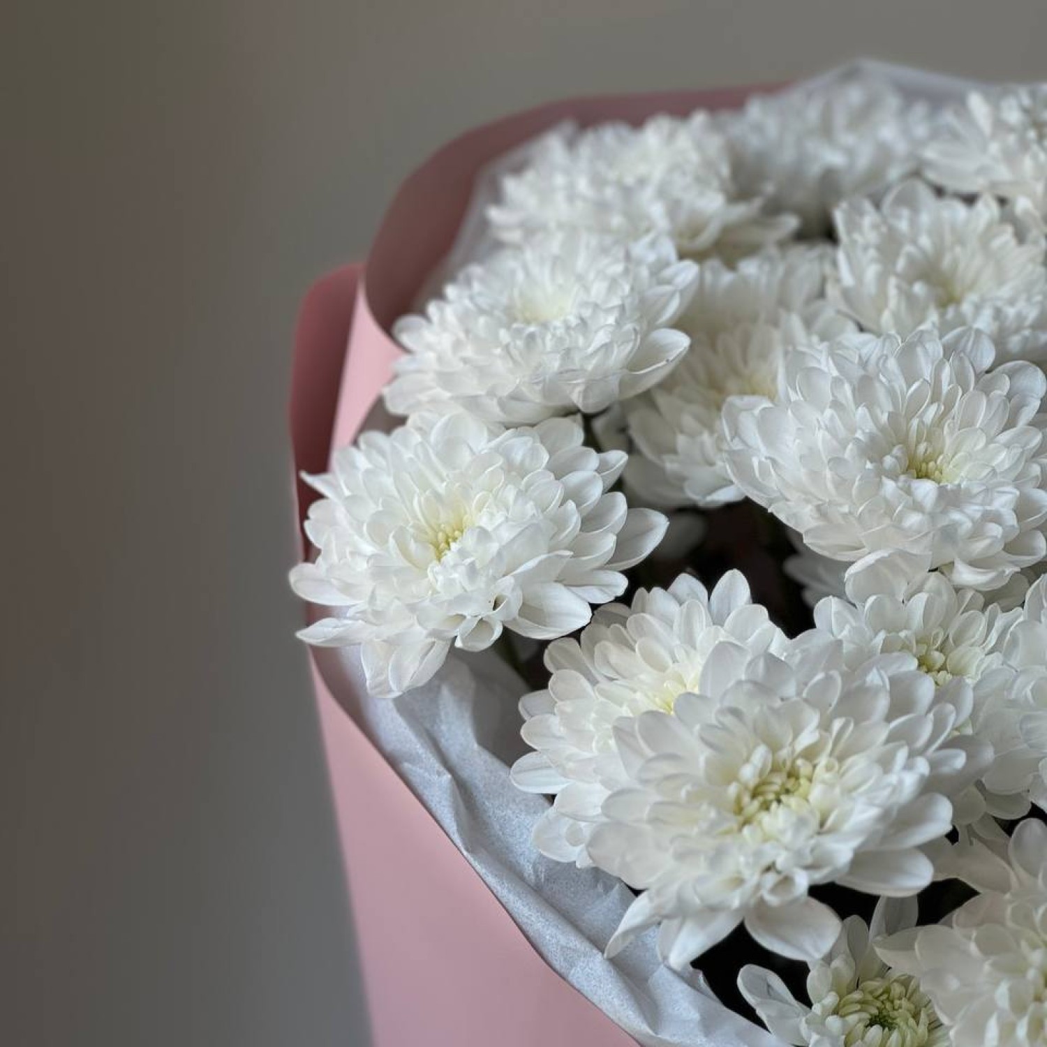 Монобукет из кустовой хризантемы Алтай