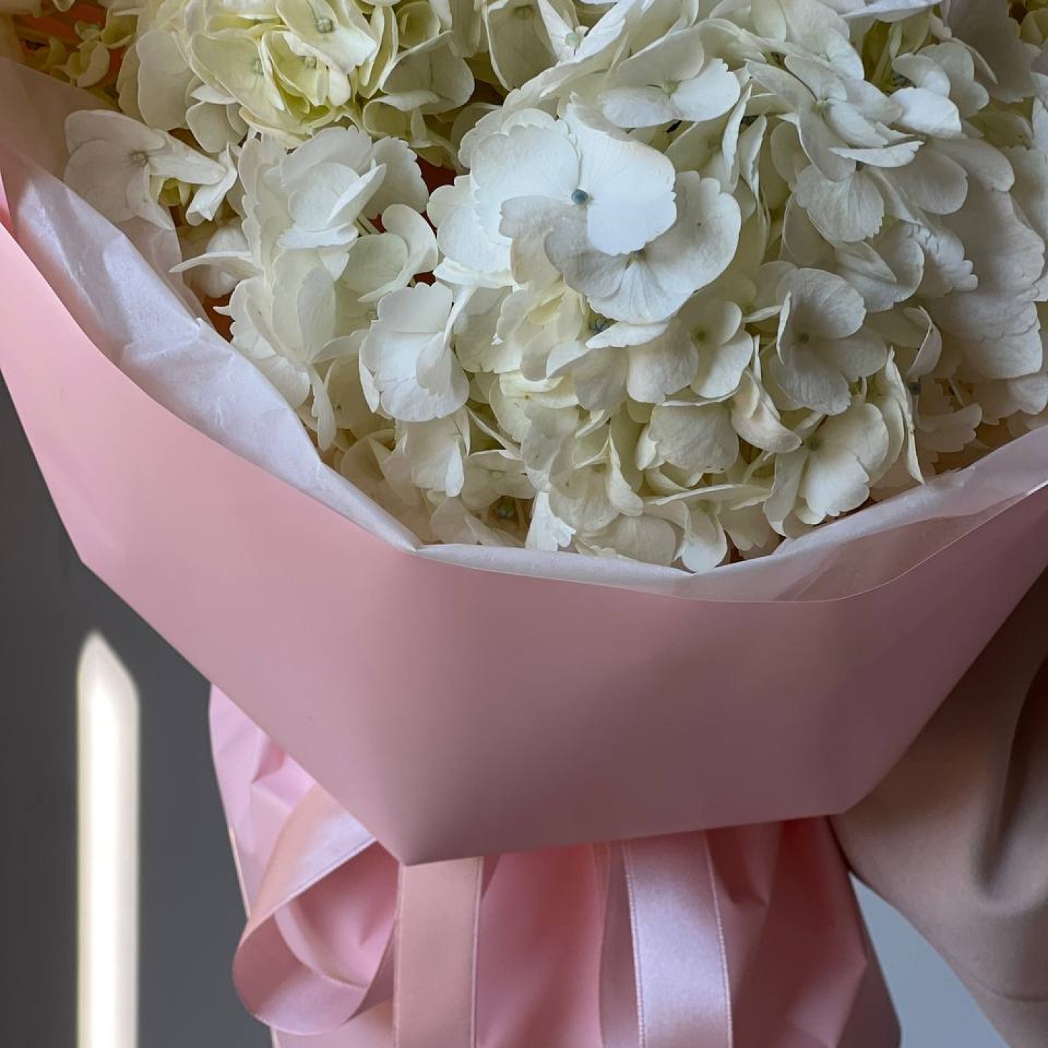 Монобукет из 3 гортензий