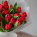 Монобукет из красных тюльпанов 222