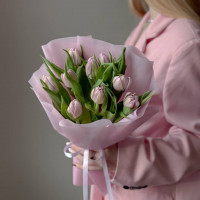 Монобукет из неженных тюльпанов 224