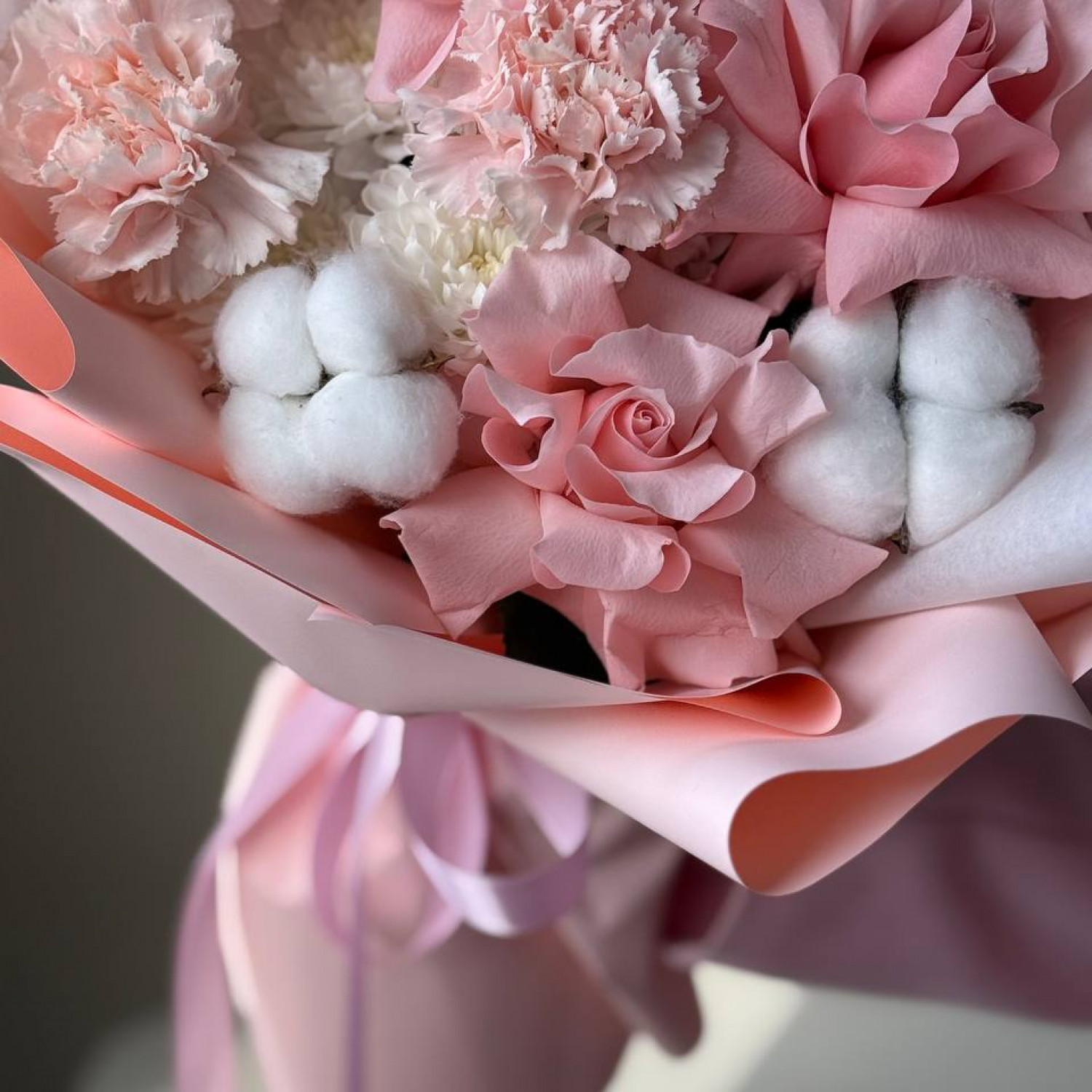 Авторский букет с французскими розами 201