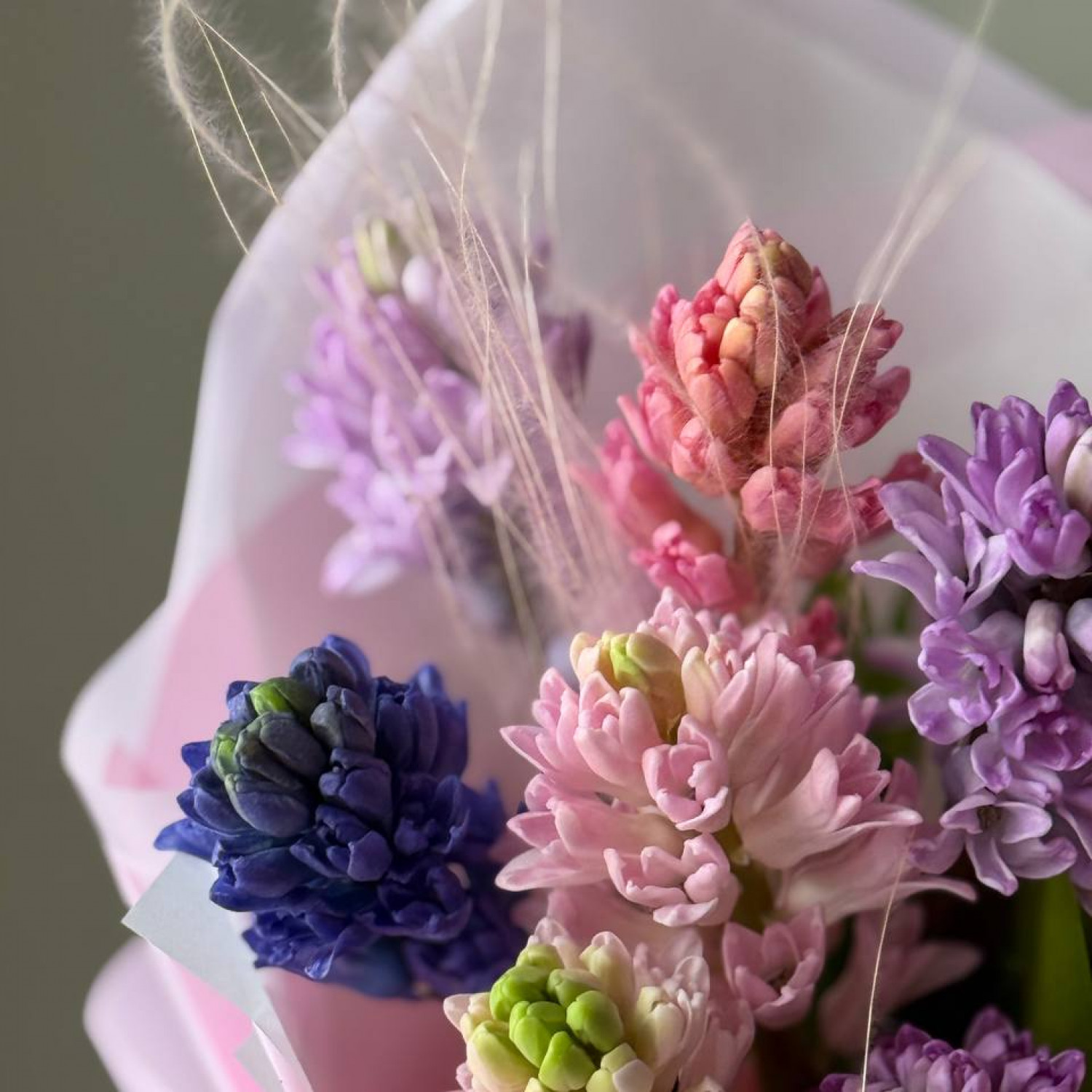 Весенний монобукет из гиацинтов 194