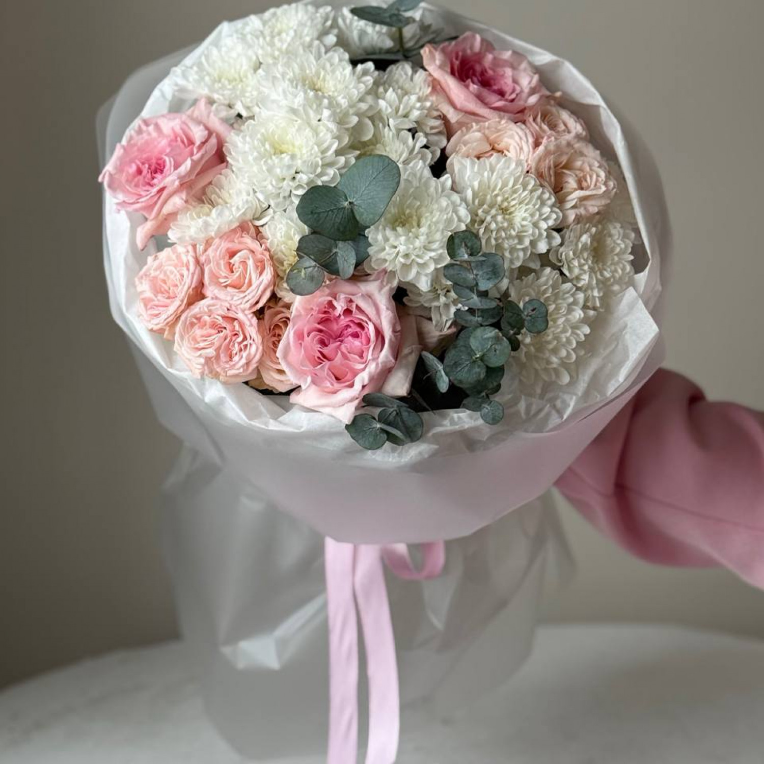 Авторский букет с Пинк Охарой 192