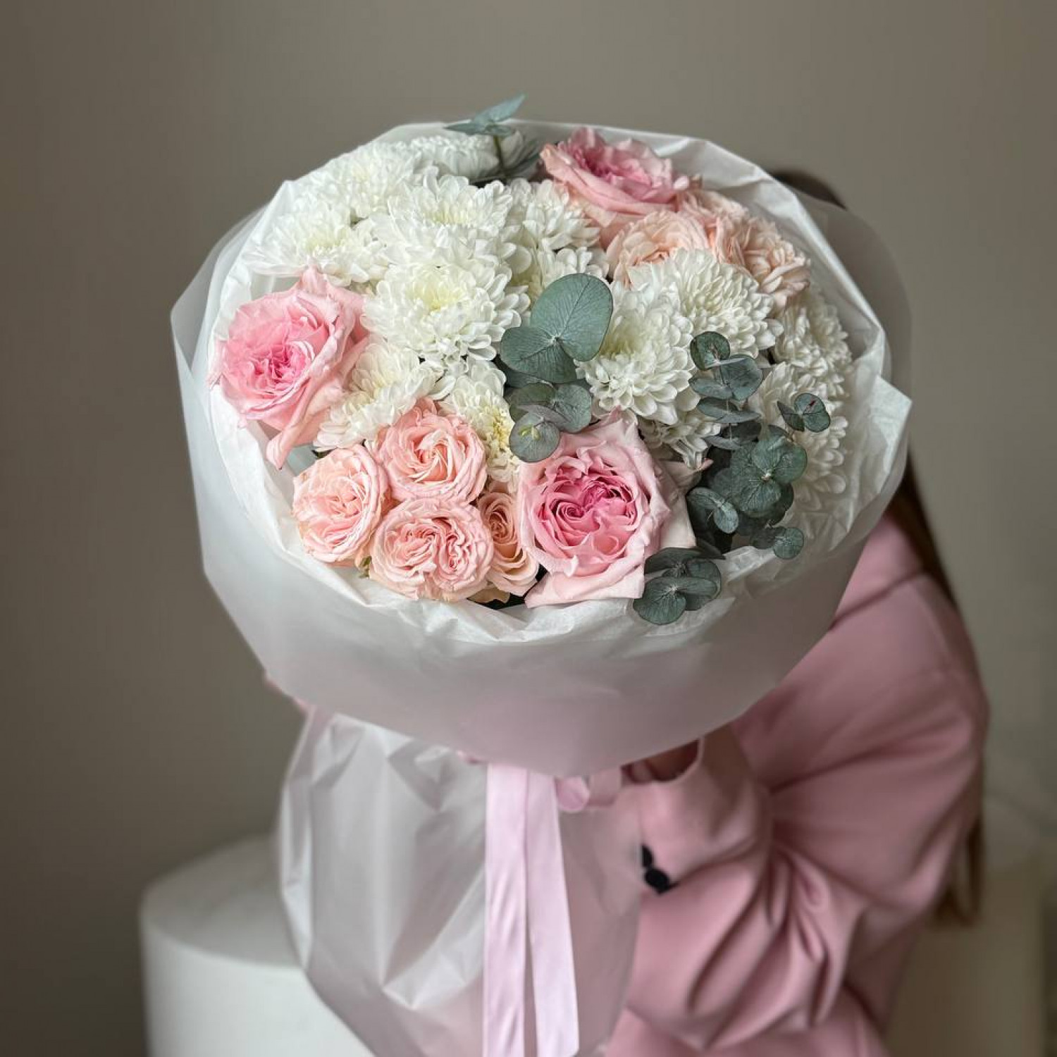 Авторский букет с Пинк Охарой 192