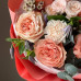 Авторский букет с пионовидными розами и клематисом 212