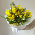 Весенний букет с ароматной Мимозой и тюльпанами