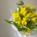 Весенний букет с ароматной Мимозой и тюльпанами