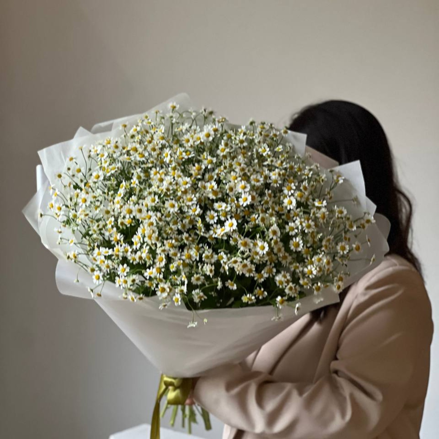 Монобукет из 19 кустовых ромашек