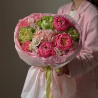 Авторский букет с пионами 287