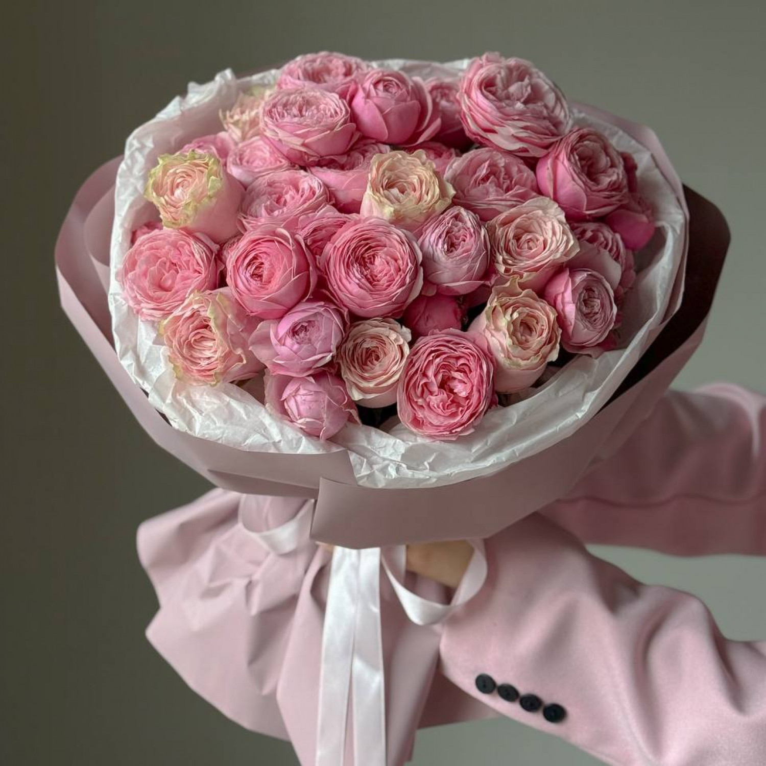 Нежный розовый букет 275