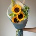 Сборный букет с подсолнухами