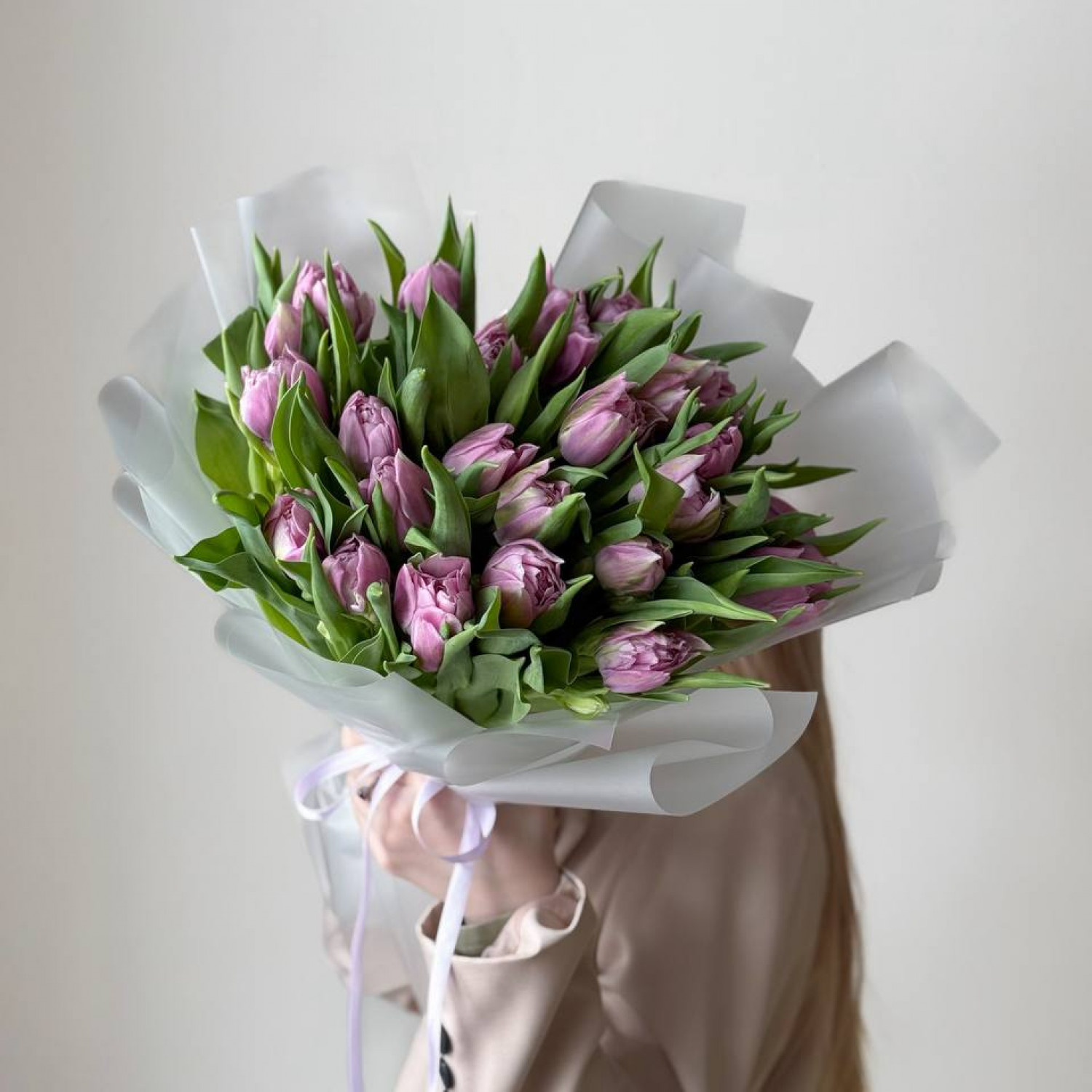 Монобукет из 25 тюльпанов  234