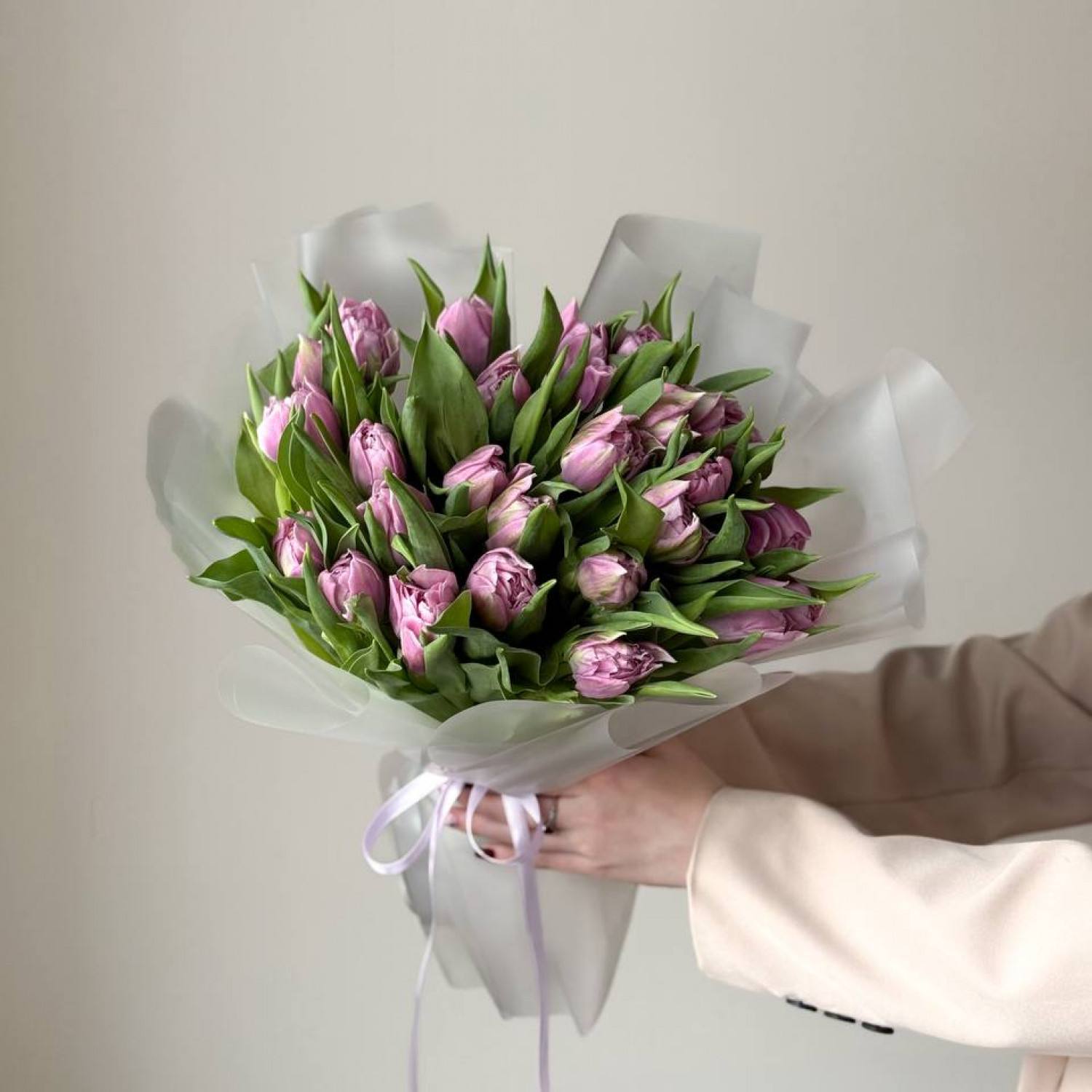 Монобукет из 25 тюльпанов  234