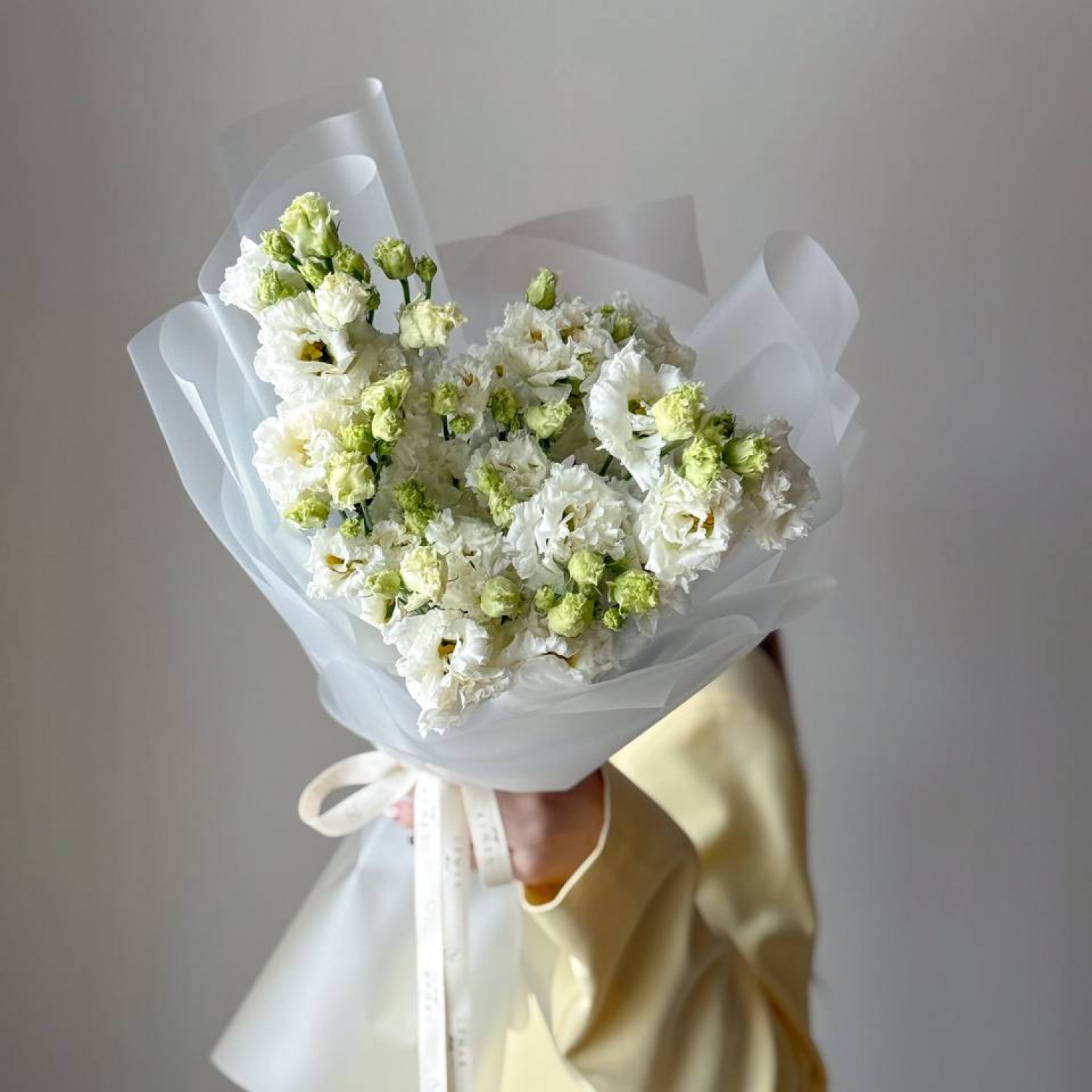 Монобукет из кружевной эустомы 253