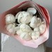 Монобукет из 9 белых пионов