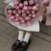Монобукет из 35 розовых пионов