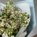 Сборный летний букет из кустовых ромашек и незабудок