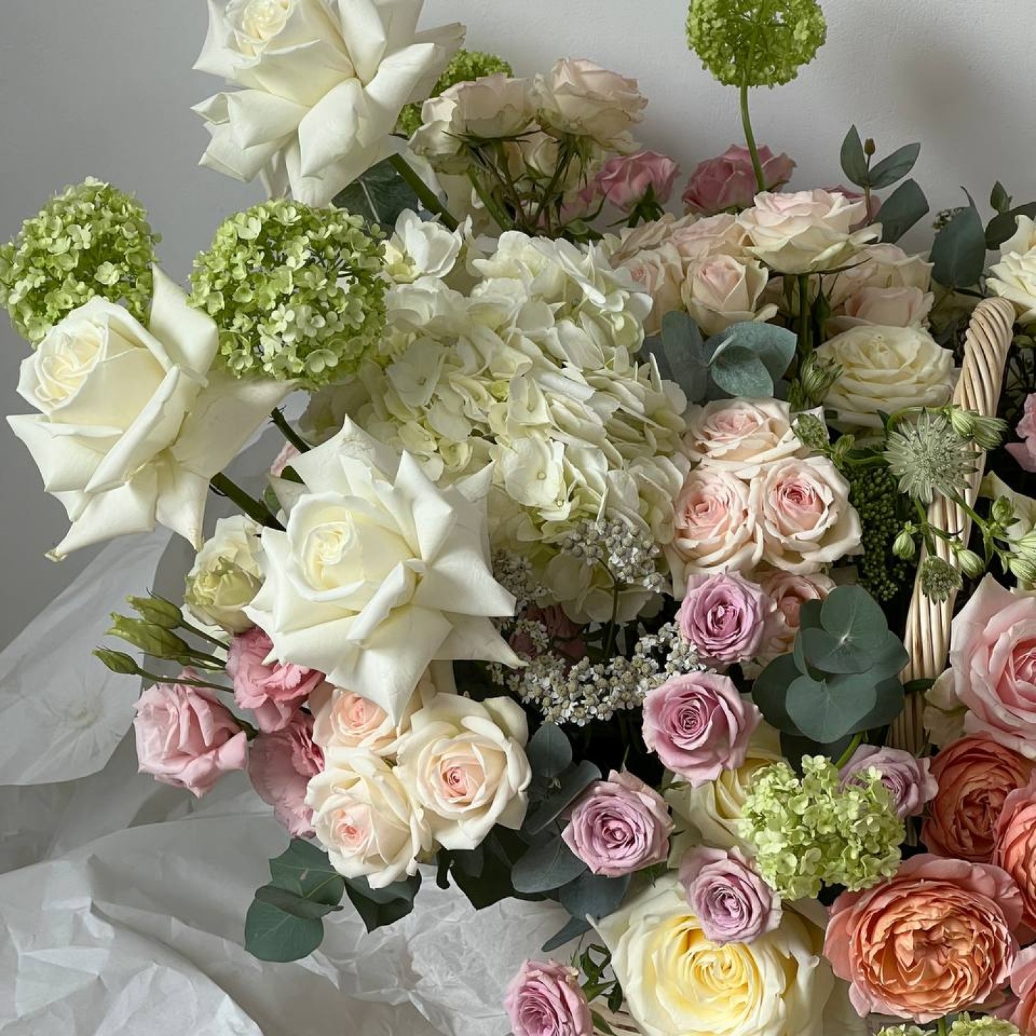 Корзина с цветами размер XL