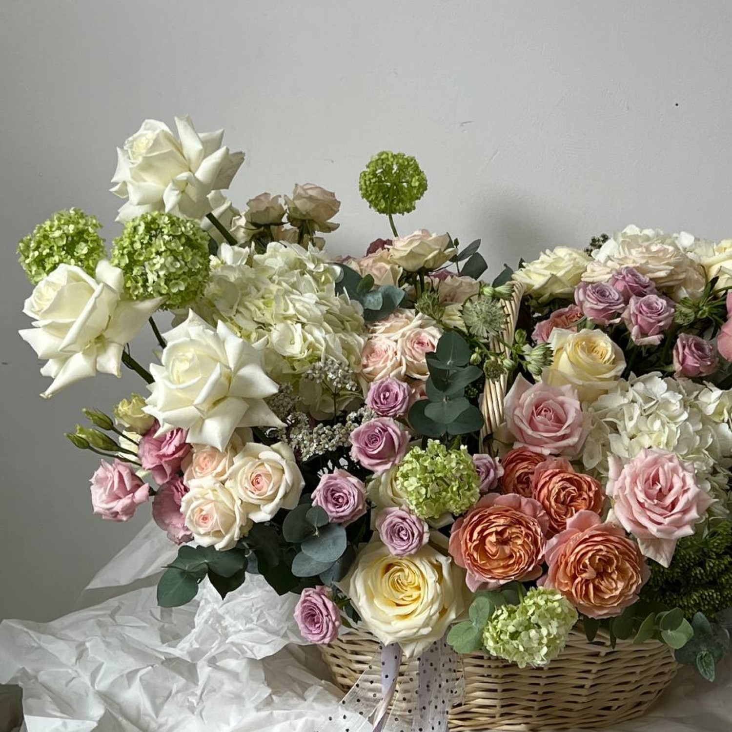 Корзина с цветами размер XL