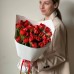Монобукет из 25 красных пионовидных тюльпана