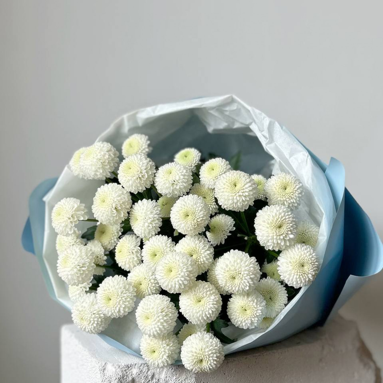 Монобукет из 5  кустовых хризантем Невтон №45