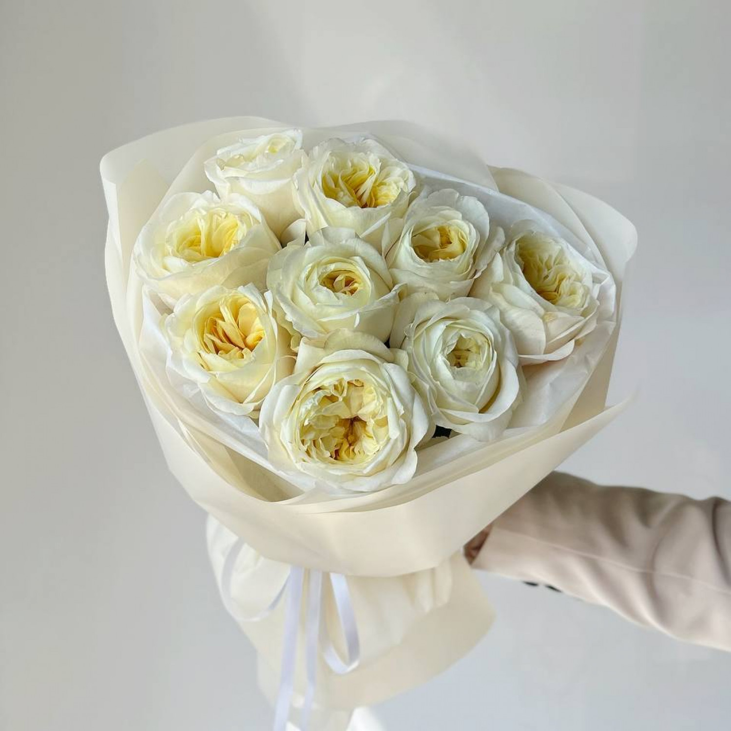 Монобукет из пионовидных роз №42