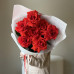 Монобукет из 7 красных французских роз 020