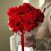 Композиция из 5 красных французских роз 066