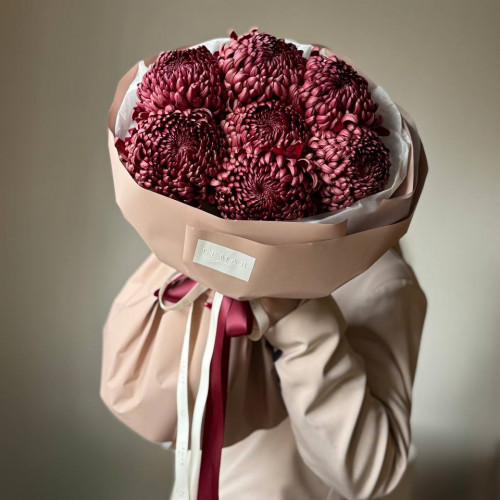 Монобукет их Хризантем Бигуди