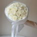 Шикарный букет из 21 белой пионовидной розы 008