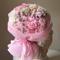 Авторский букет с маттиолой 007