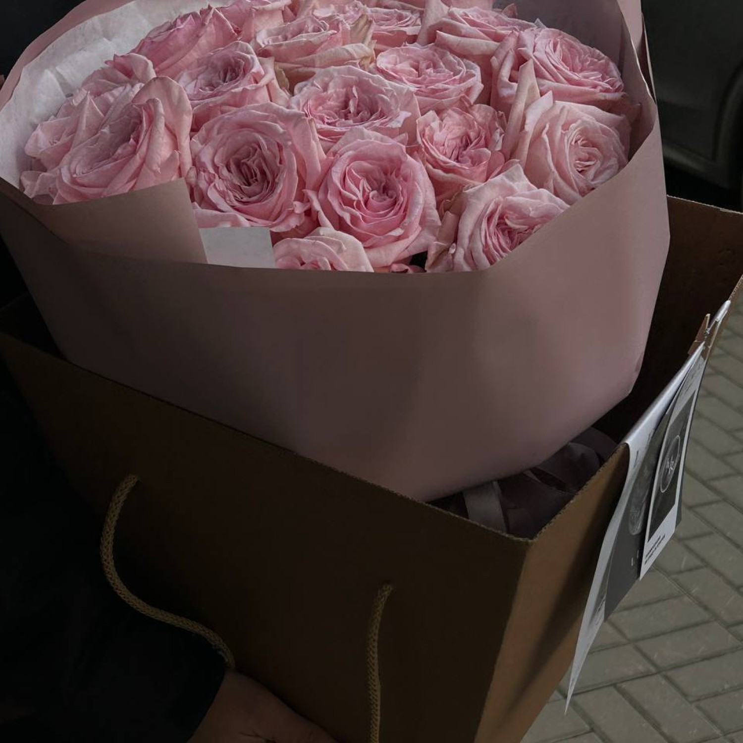 Монобукет из 21 ароматной розы Пинк Охара