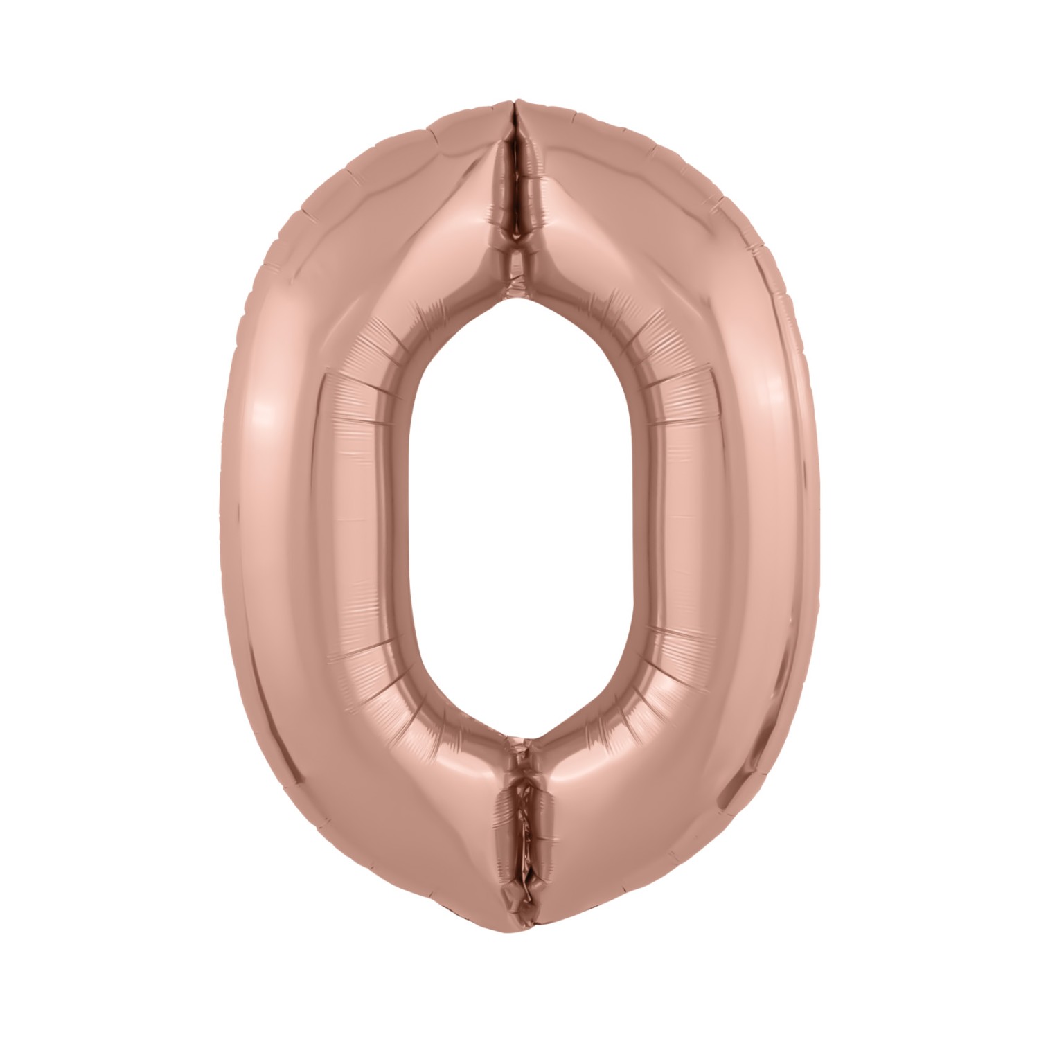 цифра 0 розовое золото