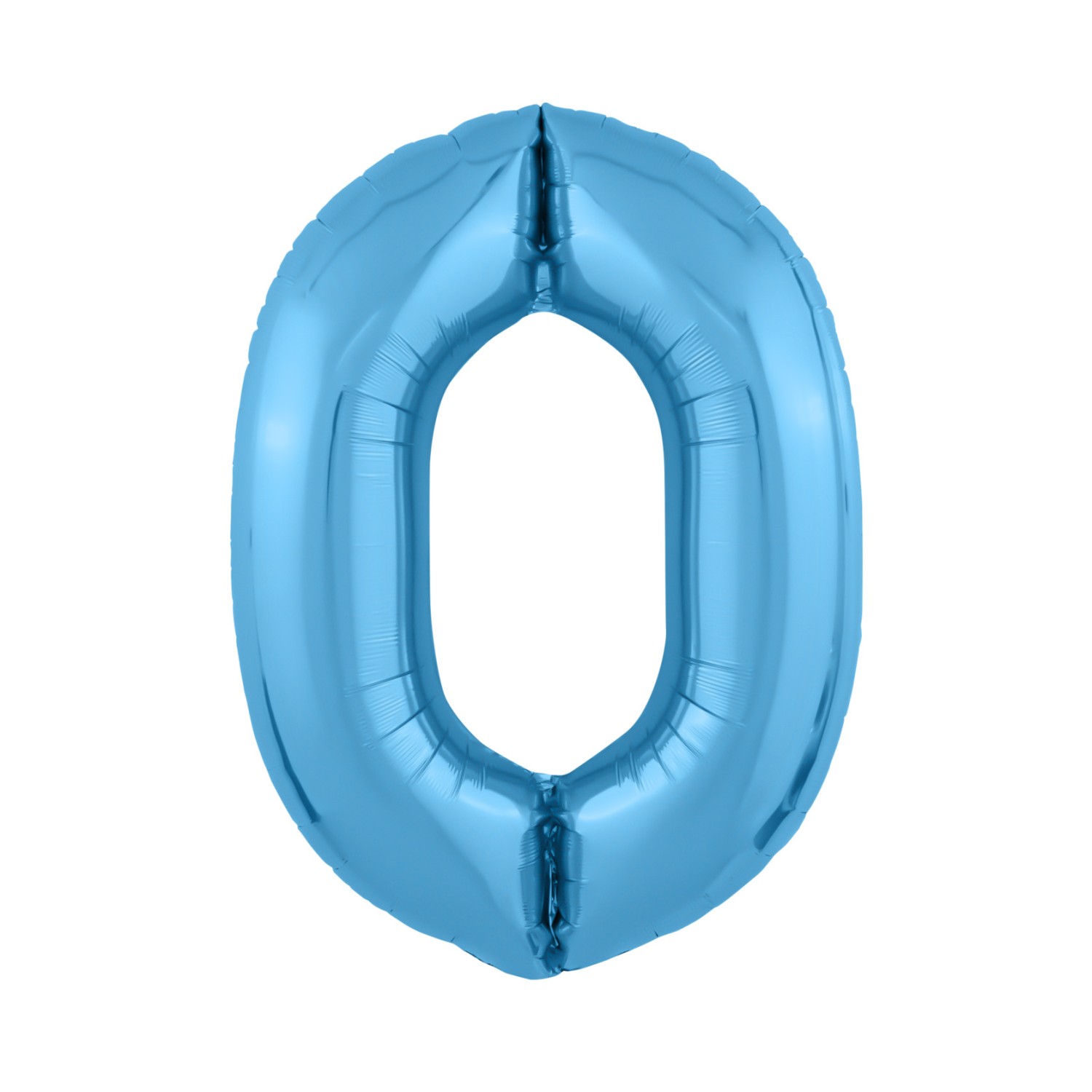 Цифра 0 голубой