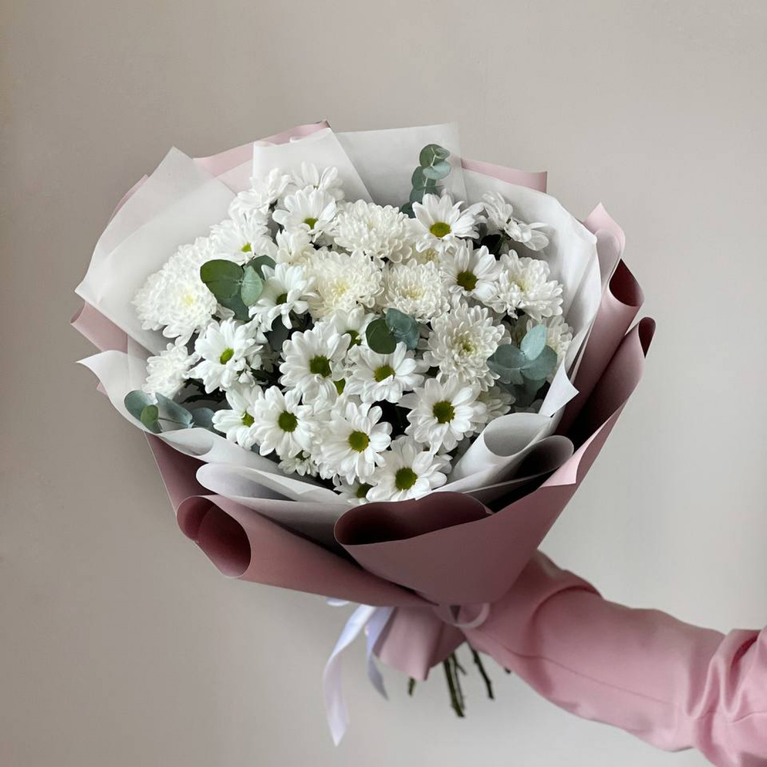 Букет их кустовой хризантемы микс №1